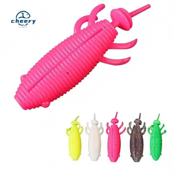 CHEERY Twin Tail Silicone Soft Swim Bait Topwater Lure for Marlin Pike & Cod-Ice Fishing Use 8cm with Hooks – Soft Lure – view 2