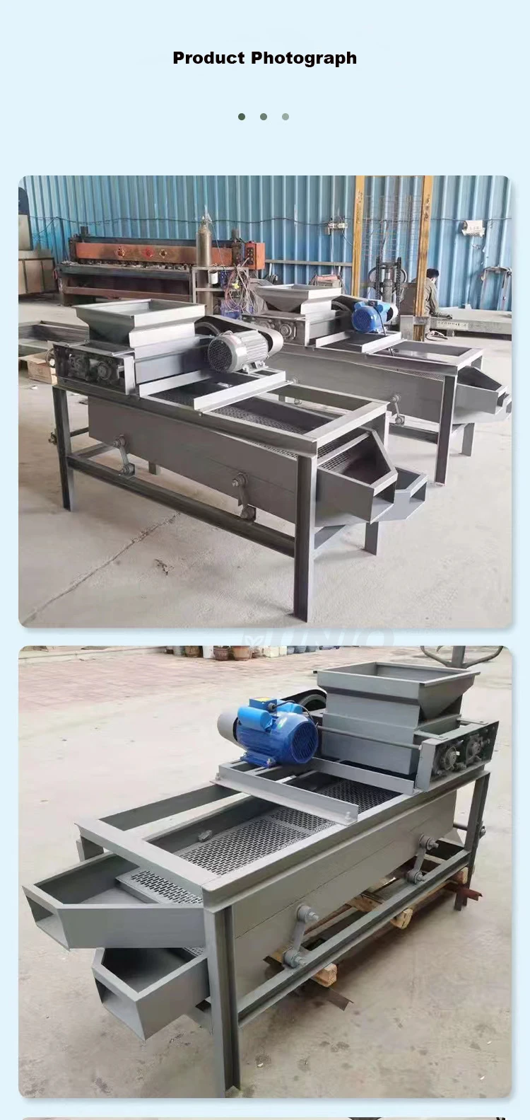 Automatic Walnut Pistachios Almond Nuts Cracking Shelling Machine