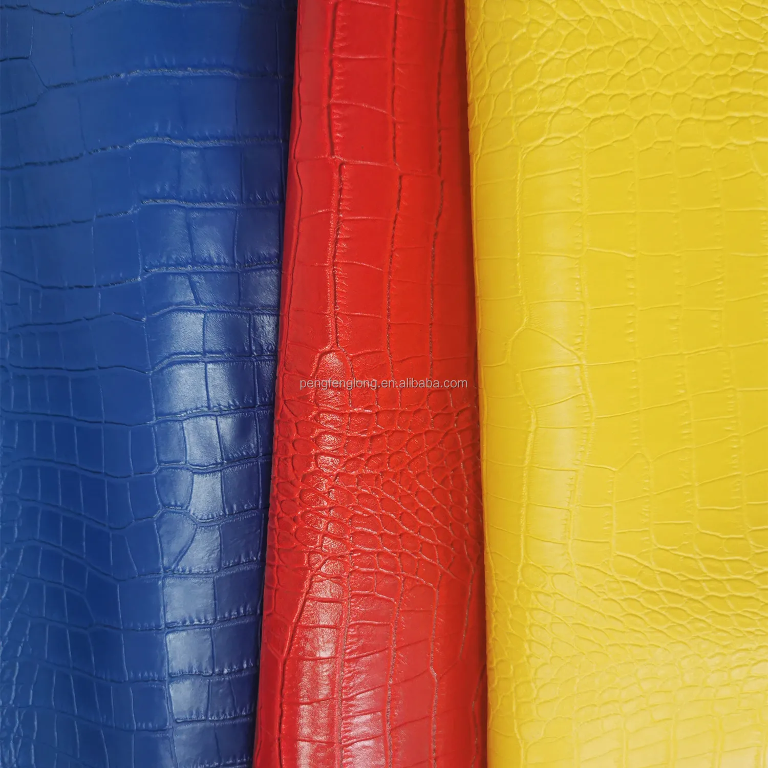 Crocodile Texture Synthetic Pvc Leather Pfd3010 Durable Use For Bag Box ...