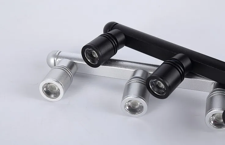 12V 220V 110V Customized Vertical Pole Mini Led Flexible Spot Light 2W 3W 4W 5W Jewelry Rotating Led Display case Lighting