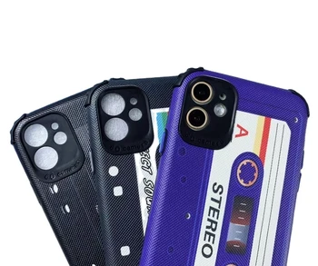 Custom Magnetic Recording Tape Pattern Design Shockproof Anti-fall 6D PU leather Phone Case for Samsung Galaxy S10 S20 S21