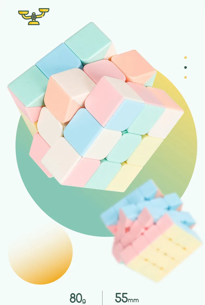 Kids Educational Plastic Cube Toys Anti Stress Speed Magical Puzzle ...