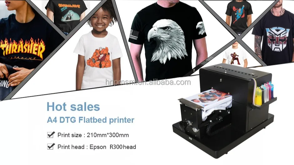 Wholesale T Shirt Jersey Printing Machine Multifunction A4 Size Dtg Printer A4 Size Mobile