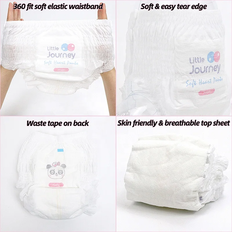 Little Journey Diaper XL Pants XXL China Couche Culotte Pour Bebe Cotton Leak Protection Pant Style Baby Diaper