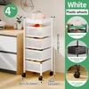 4 Tier white square basket