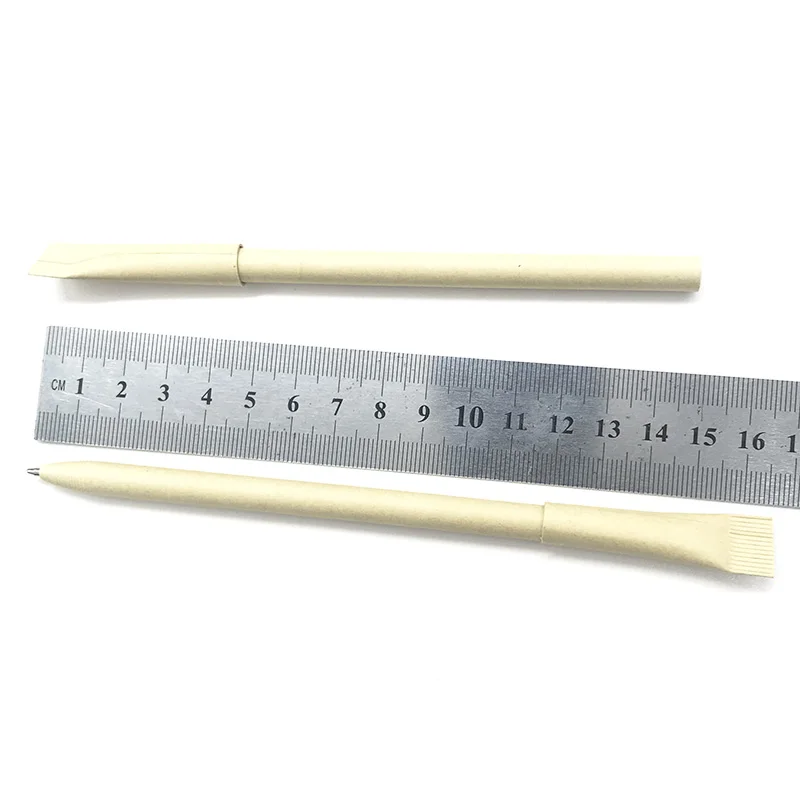 Лидер продаж рекламная шариковая ручка из переработанной бумаги Экологически чистая в бумажной