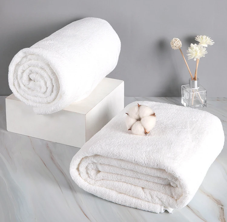 Wholesale all cotton thickened absorbent hotel special embroidered guest face towel bath towel