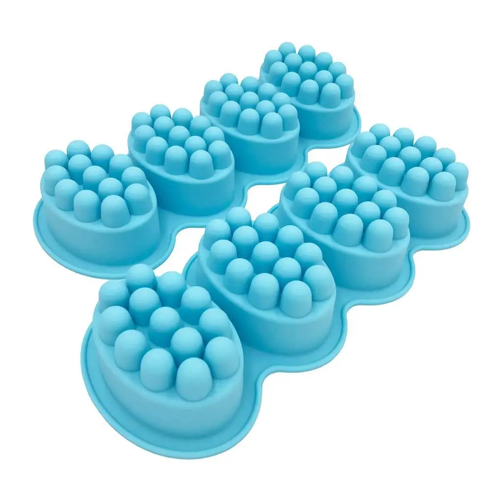 Silicone Molds for Soaps Making Handmade Soap Molds 200G Unique Hotel Bathroom Oval Soap Mold Massage