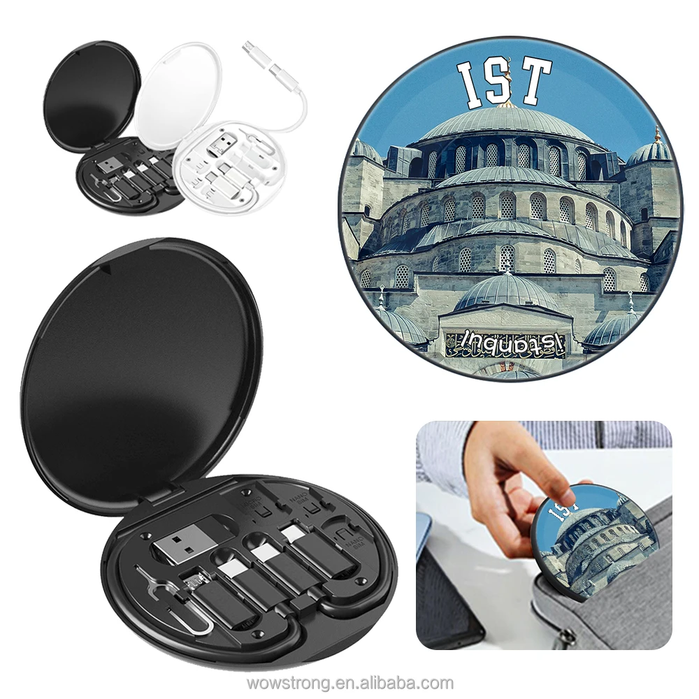 Turkey Istanbul Hagia Sophia Elegant Foldable Cable Organizer For Tourists Airport Lounge Convenience Stop