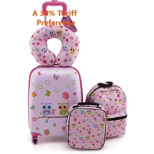 Wholesale Luggage Kids 5 Piece Kids' Luggage Set Suitcase Travel New Design 5 Piece Children's Travel Set