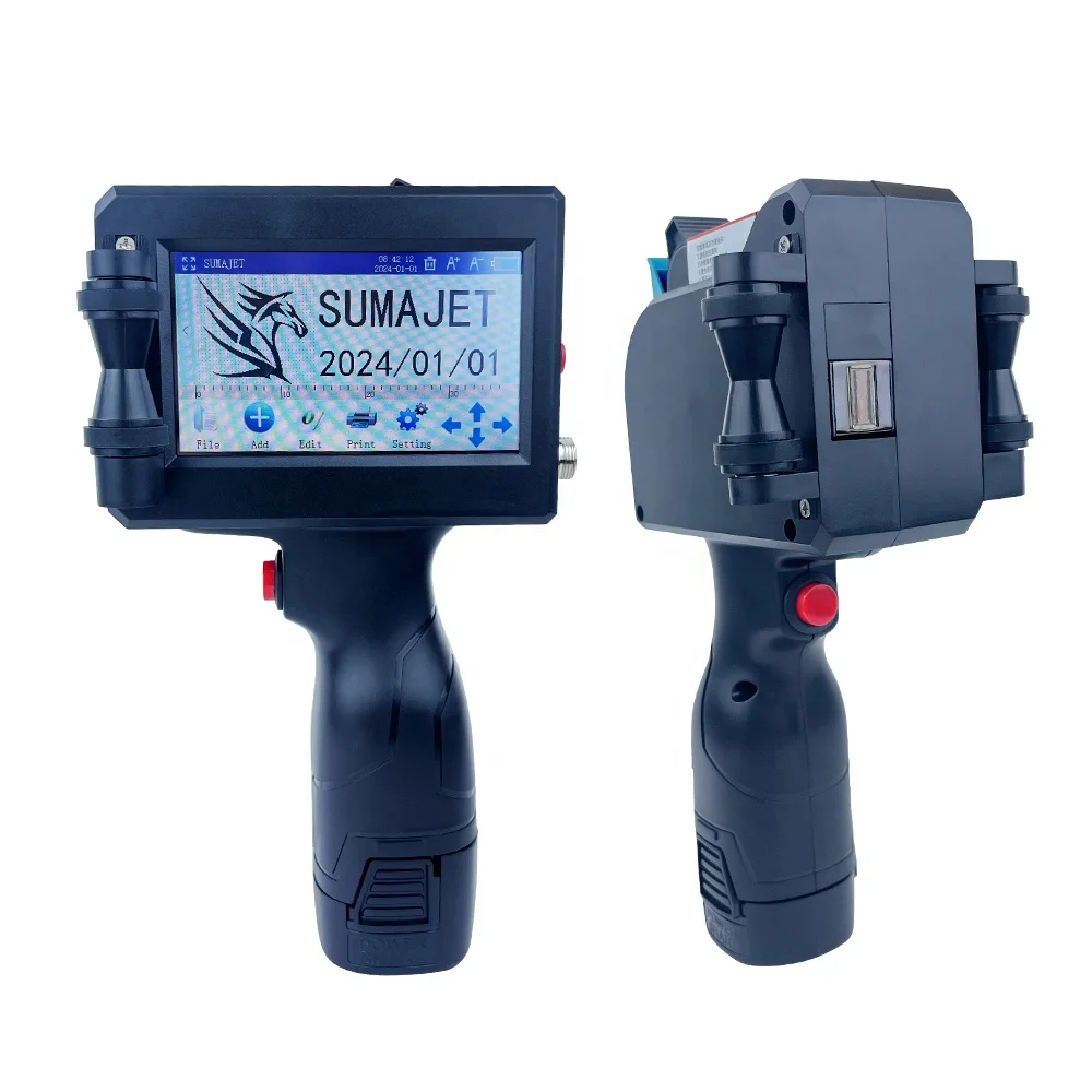 Popular Handy Handheld Hand Held Convenient Smart Intelligent Machine Printer Gun QR Barcode for Carton Box Plastic
