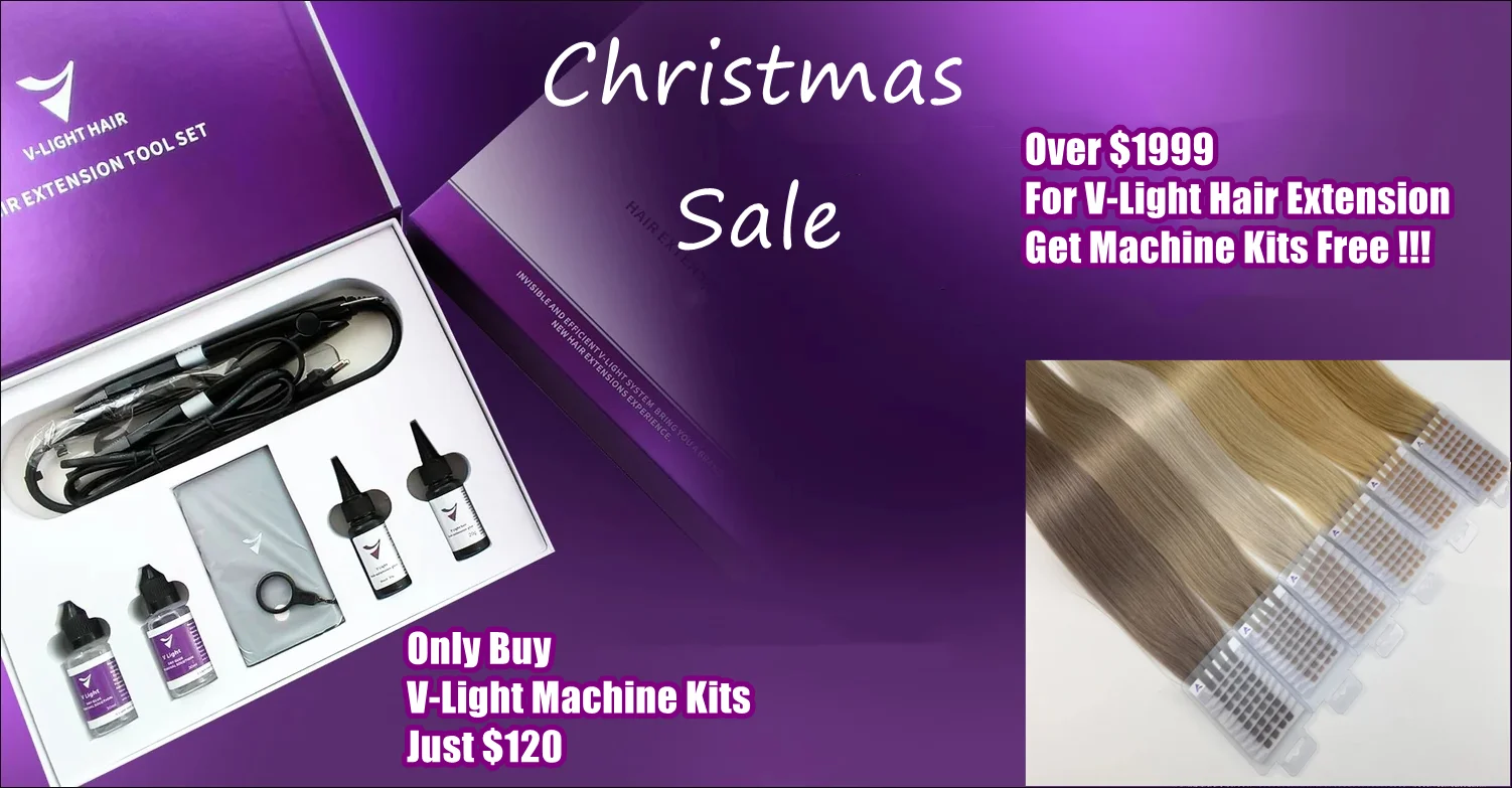 Hot Selling Luxury Quality  Extension 100% Virgin Cuticle Human Hair V Light Ultrasonic Hair Extension