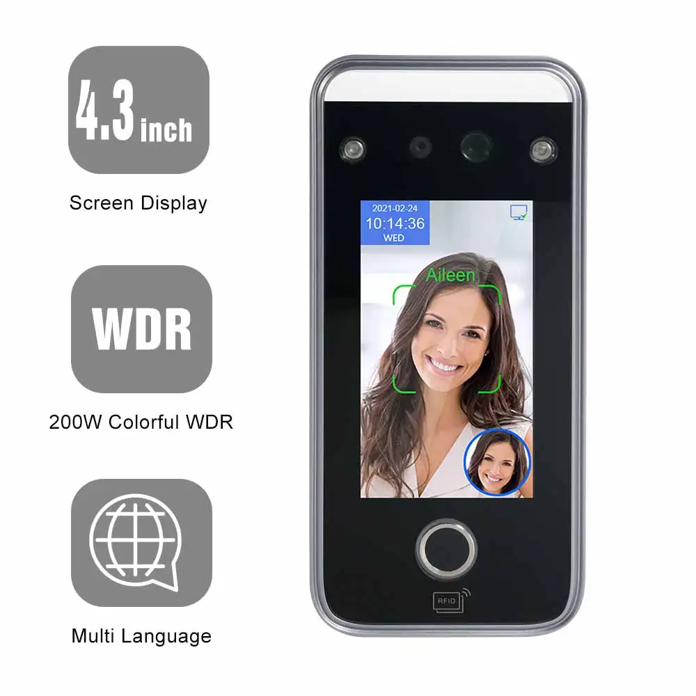 Timmy Free SDK Web Based Software Face and Fingerprint Recognition Time Attendance Access Control Device