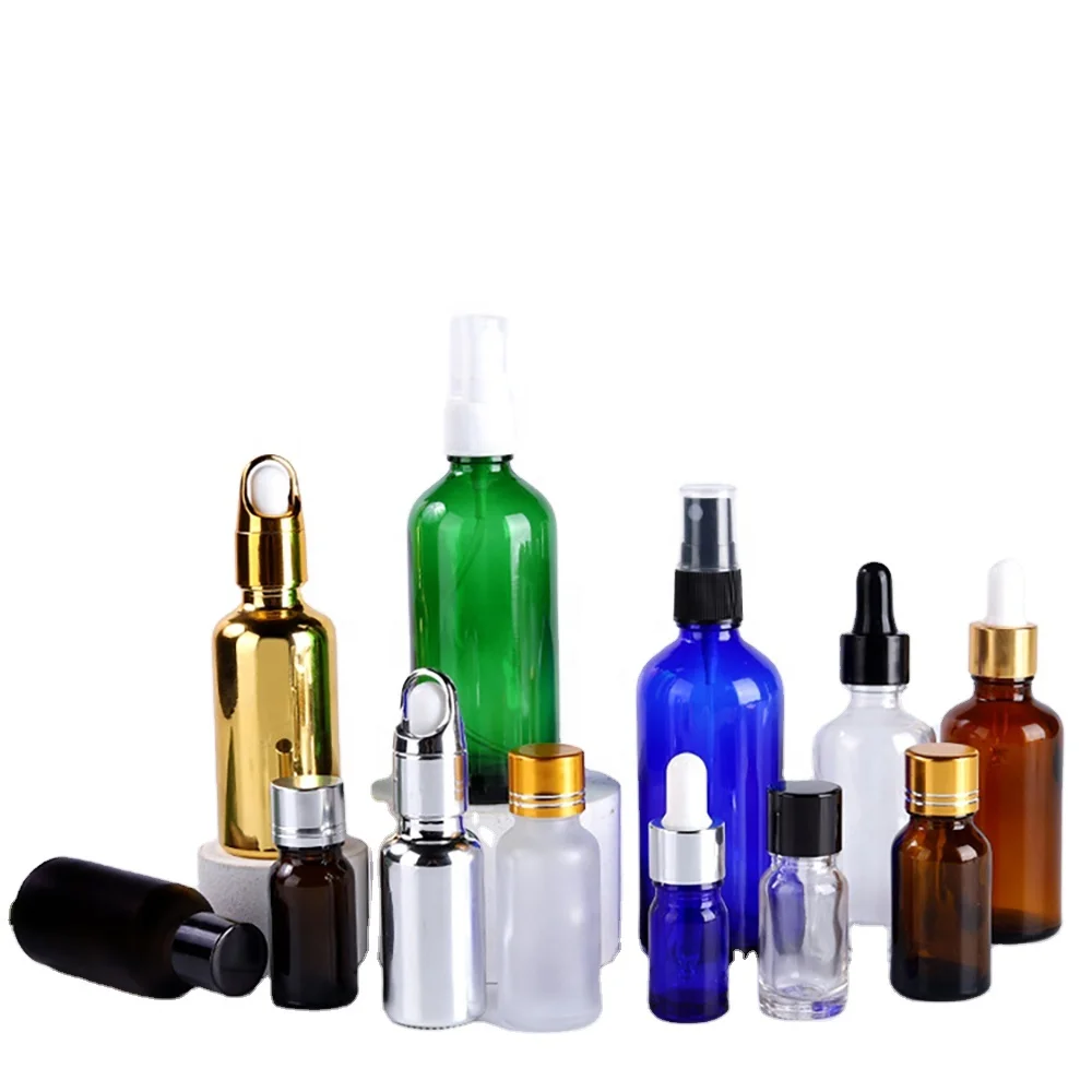 Factory High quality Clear 4ml 6ml 8ml 10ml Glass Flacon With Dropper Or Cap For Cosmetic