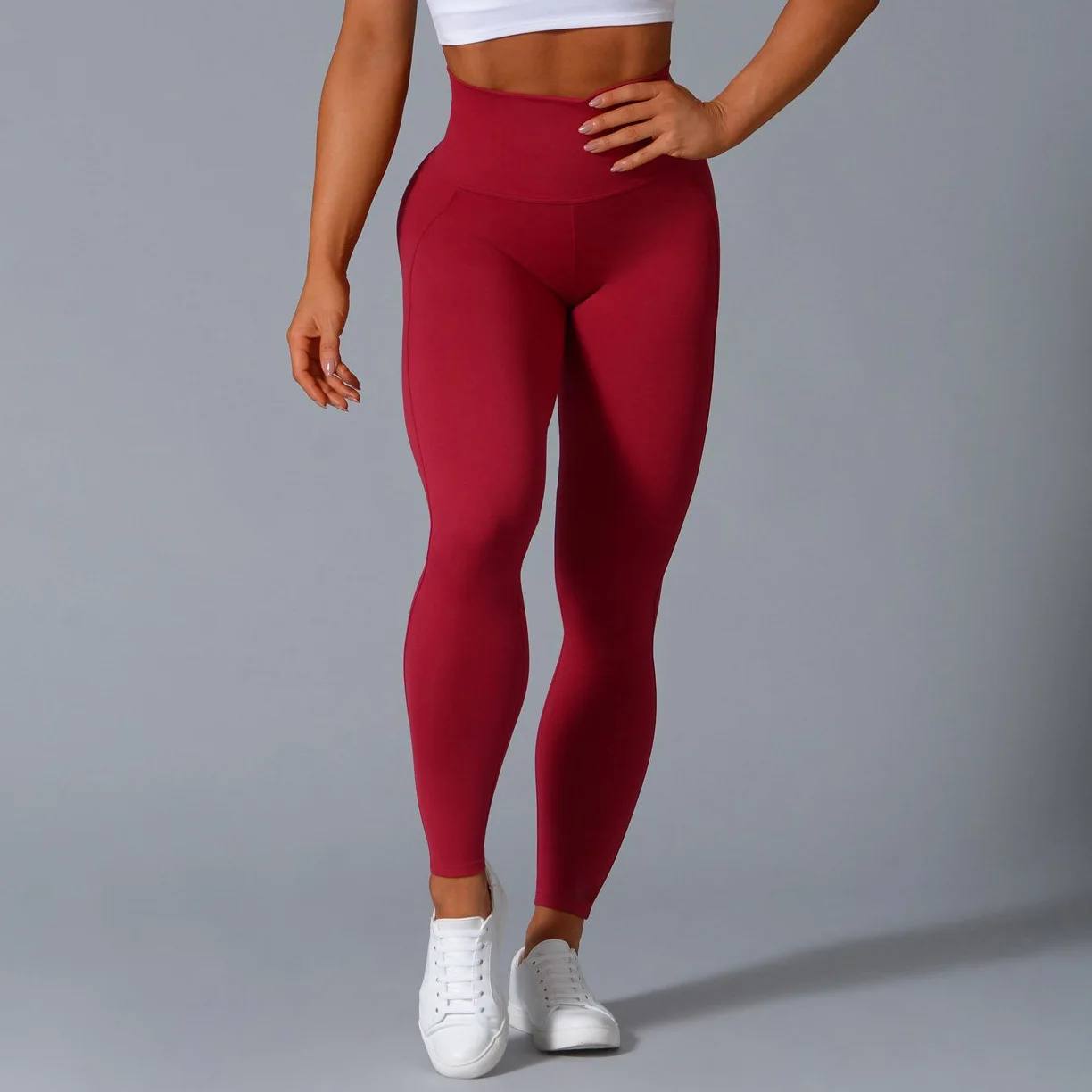 Leggings Femme Taille Haute Push Up - Anti-Cellulite - Pour Yoga, Fitness, Course - Opaque Et Élastique