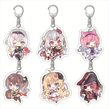 Hololive Acrylic Figure Keychain Cute Feature Design Keyring Exquisite Anime Keychains Gift