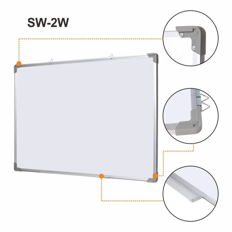 Factory Customize Office Standard Whiteboard Hanging Wall Magnetic White Board Dry Erase Writing Board for Kids School Board supplier