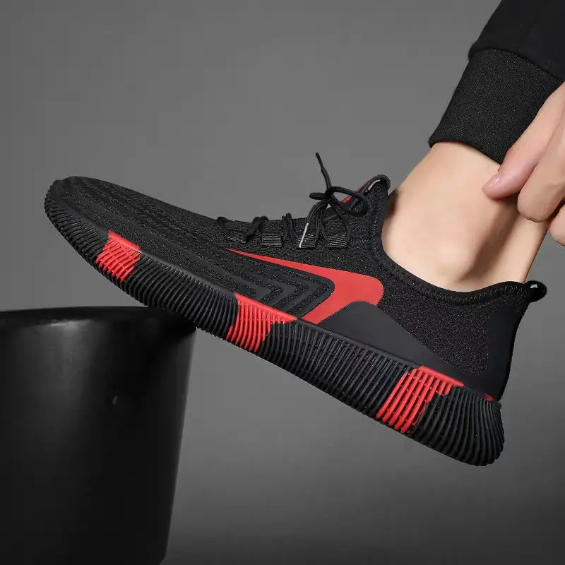 2024 Hot Sale New Fashion Mesh Sneakers for Men Breathable Men's Casual Slip-on Male Loafers Casual Walking Shoes