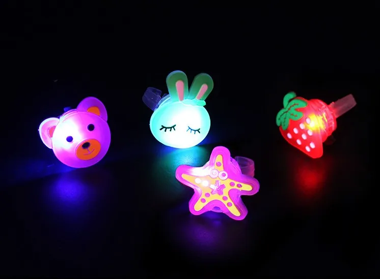 Новый дизайн, мультяшный Креативный светодиодный светильник, кольцо на палец для рождества, ребенка/ребенка