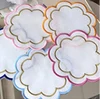 Embroidered shell trim Color random