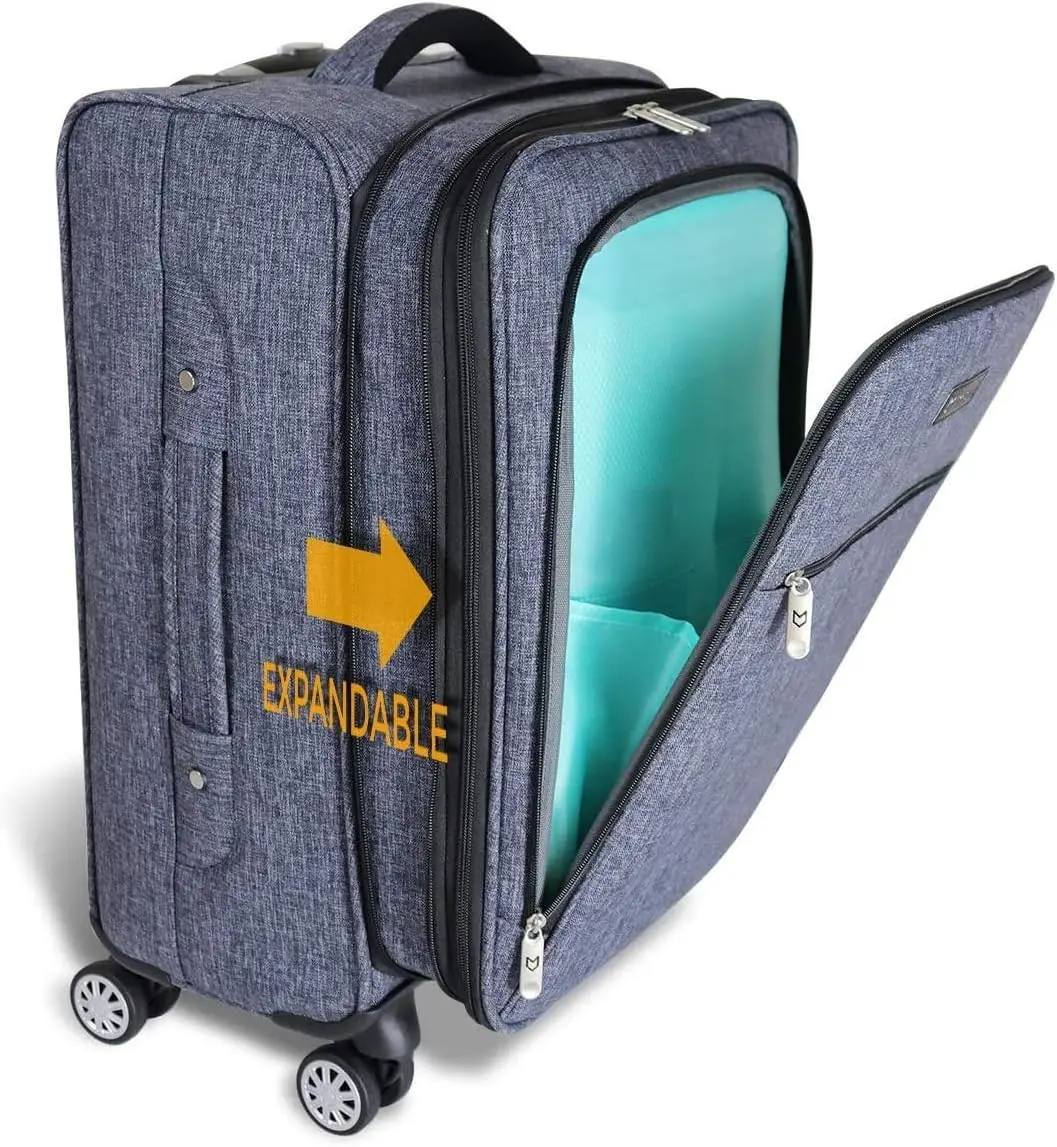 Free Sample Dance Bag with Garment Rack Rolling Dance Costume Bag with Hanging Cosmetic Collapsible Suitcase for Dance Shows