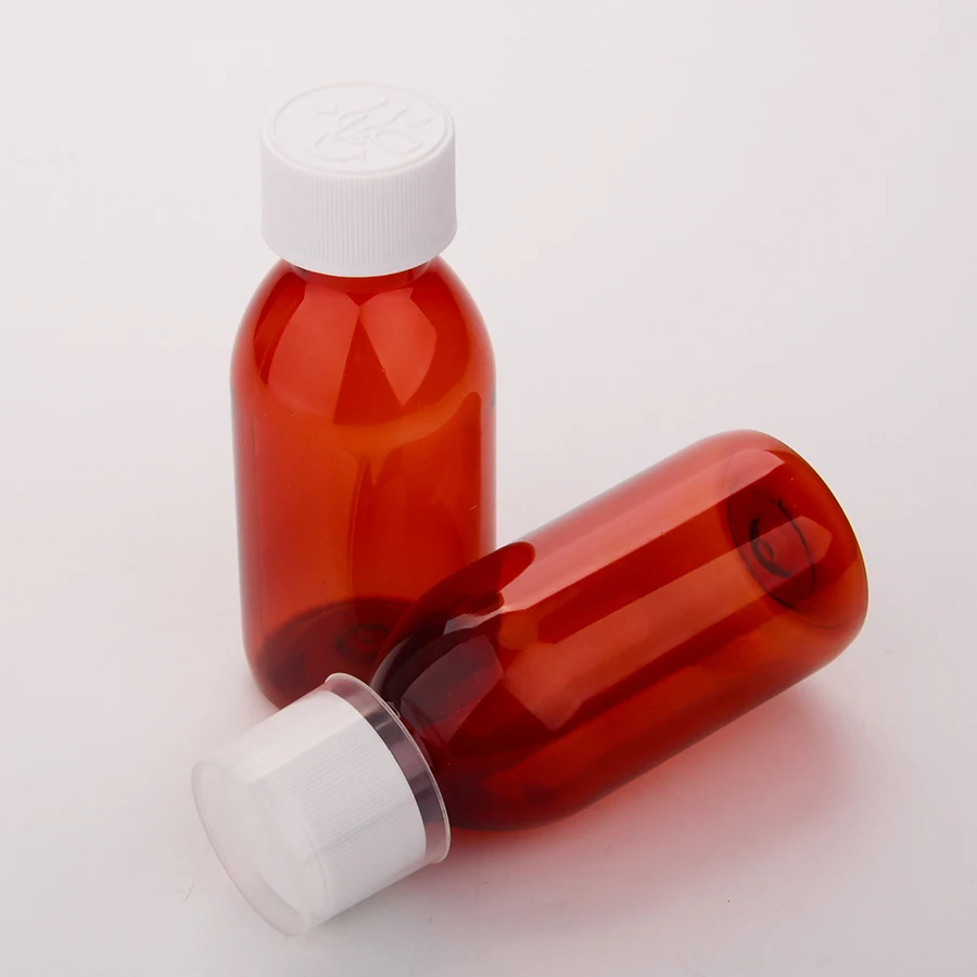 Medical Set PET 120ml Cough Syrup Medicine Bottle With CRC Childproof ...