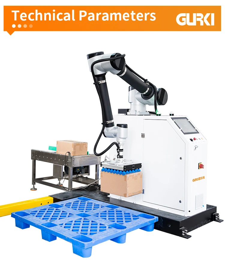 Robot Arm Gripper Bag Box Palletizer Stack Portable Robotic Palletizer ...