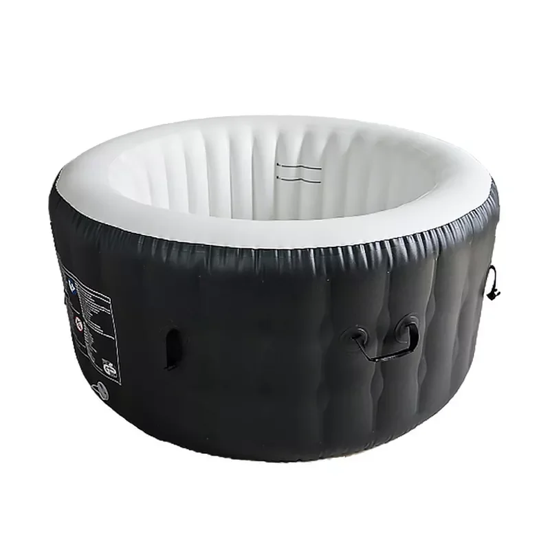 Высококачественная старая глубокая ванна ПВХ капля стежка портативная гидромассажная Ванна круглая форма надувная деревянная спа для продажи