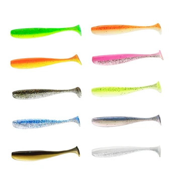25pcs 50pcs 100pcs 6cm 7cm 9.5cm Soft Fishing Lure Set Lead Head Hook Set 10 Colors T Tail Bionic Artificial Soft Baits – Soft Lure – view 3