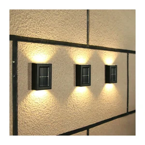 Vertak up and Down IP65 Solar Led Wall Lamp Outdoor 800mAh Battery Wall Decor Light with 2V Solar Panel