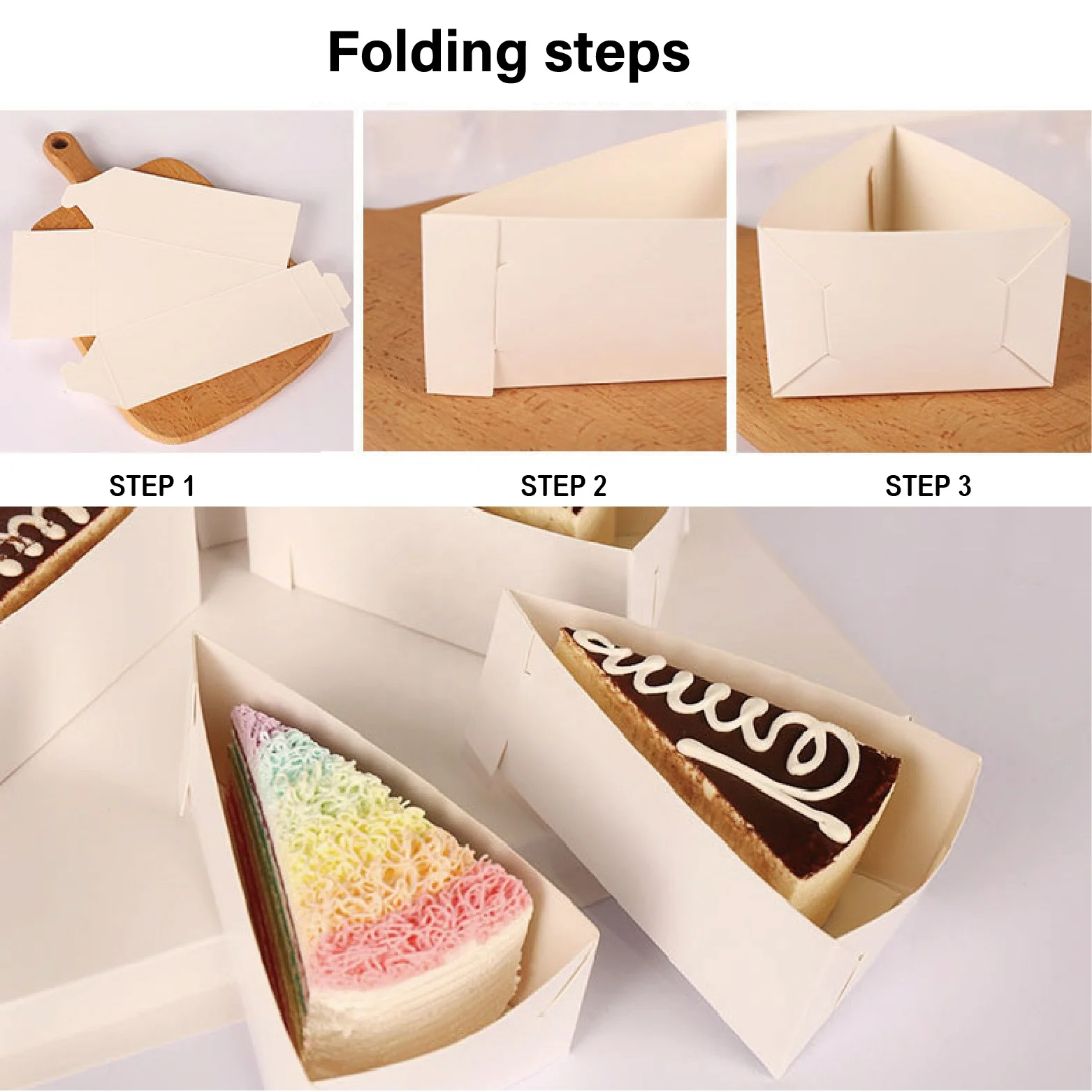Mousse Cake Bottom Thickened Triangular Cut Cake Box Durian Melaleuca Box