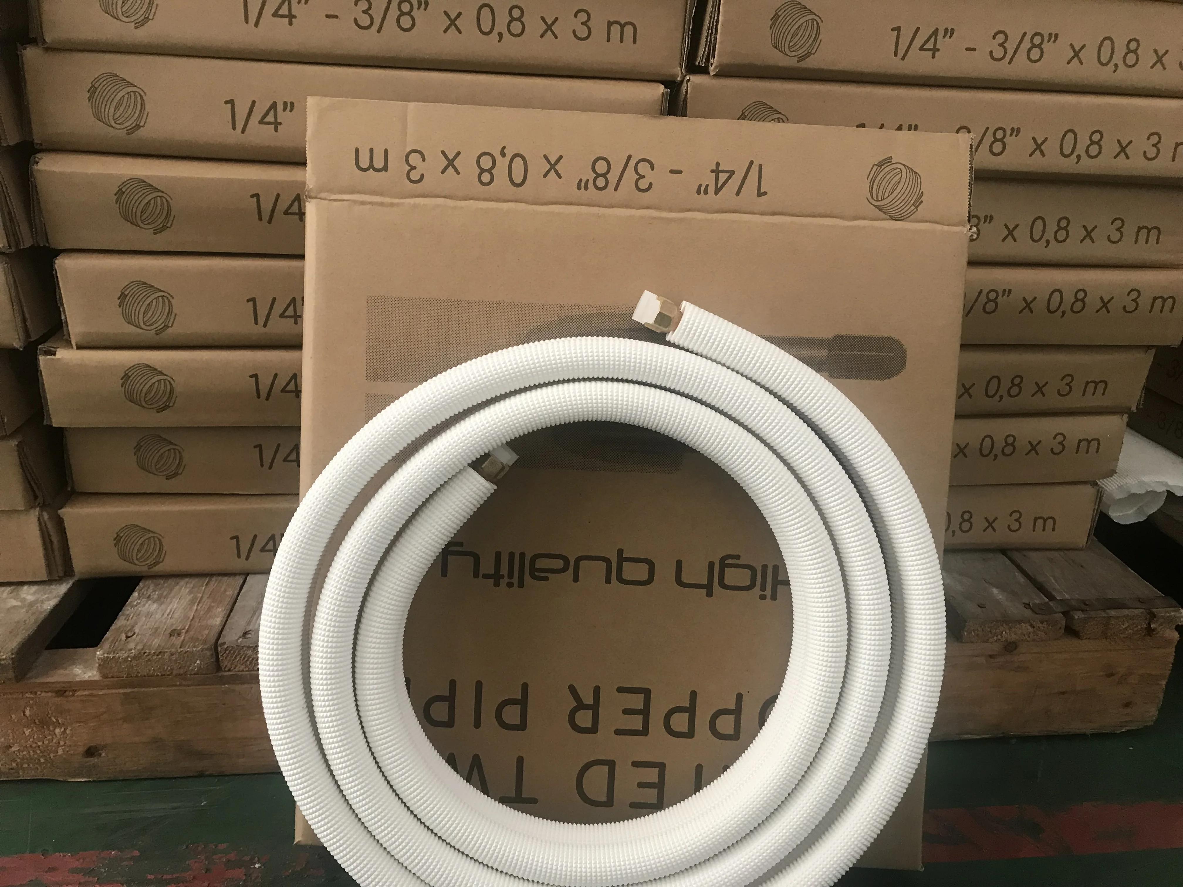 Hvac Twin Insulated Copper Pipe 3m/15m/20m/30m Insulation Copper Tube
