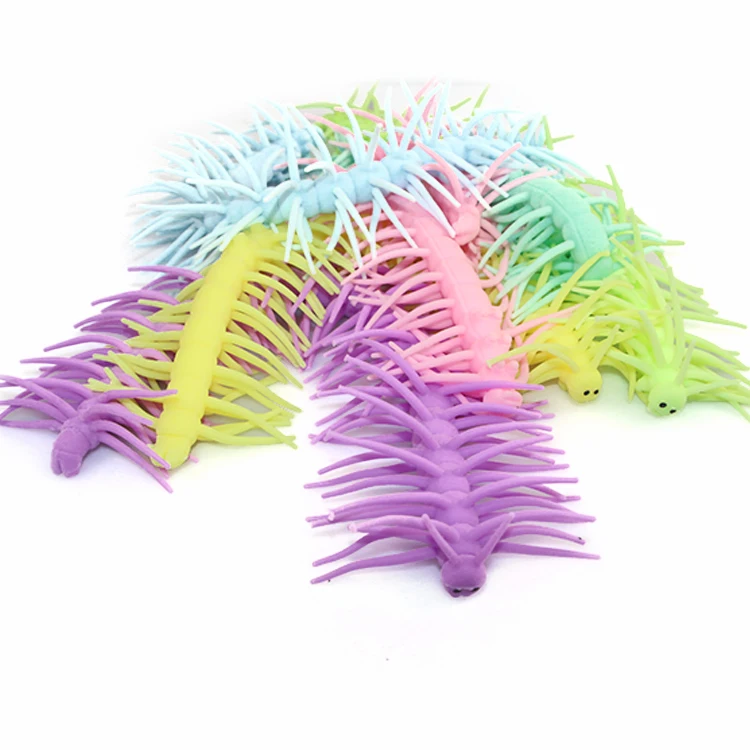 Wholesale Tpr Sticky Centipede Toys Stress Relieve Spiky Insects ...