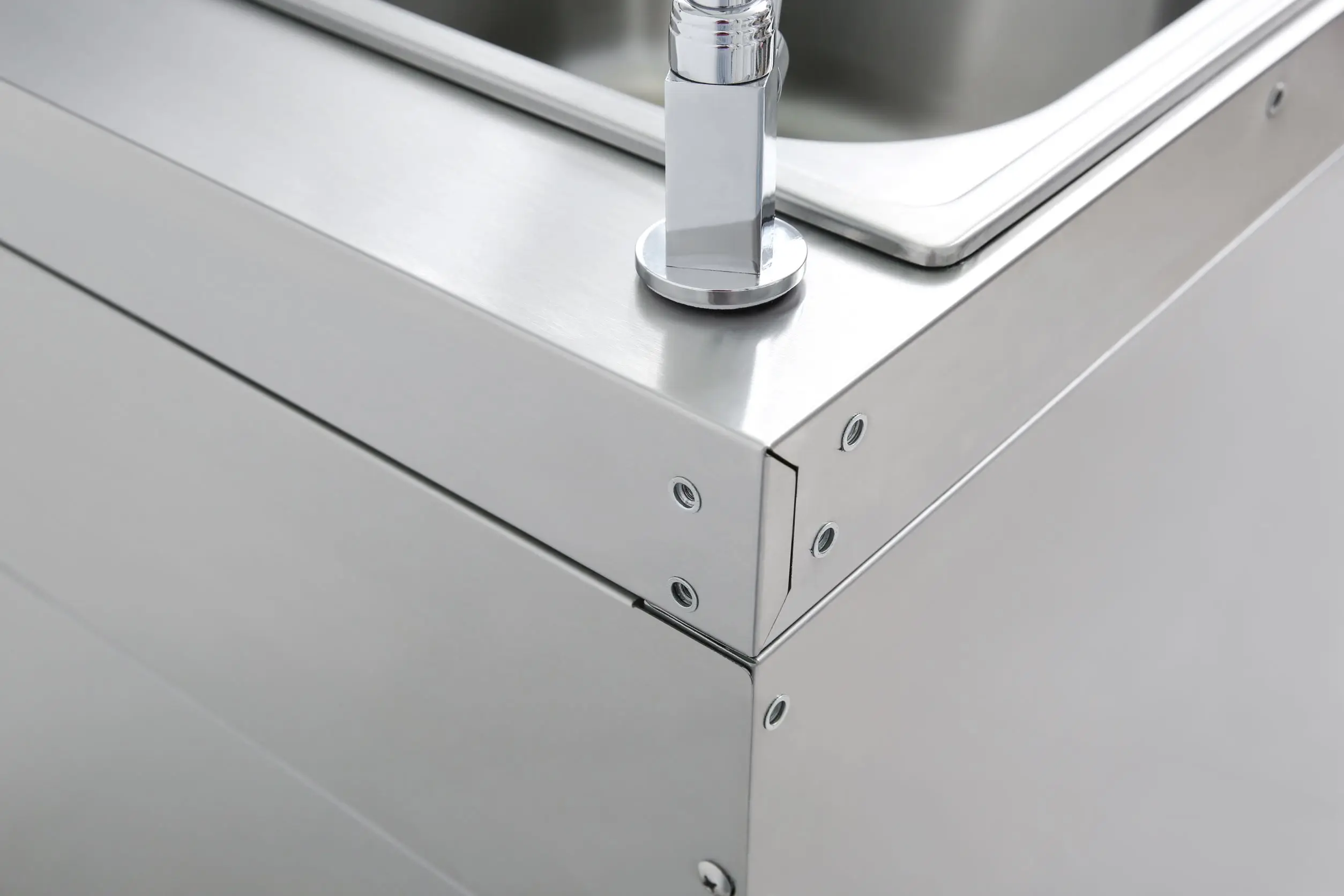 Outdoor Kitchen Stainless Steel Sink And Fridge Module Island Free