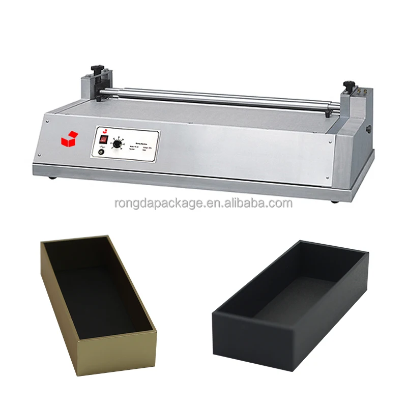 Desktop Manual Paper Gluing Machine Glue Applicator Machine Hot and Cold Making Gluing Machine for Rigid Box Package