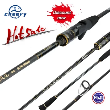 CHEERY Bassmaster FUJI Parts High Carbon Slow Jigging Fishing Rod Sea Fishing Lure Casting Spinning Rod – Metal Jig – view 3