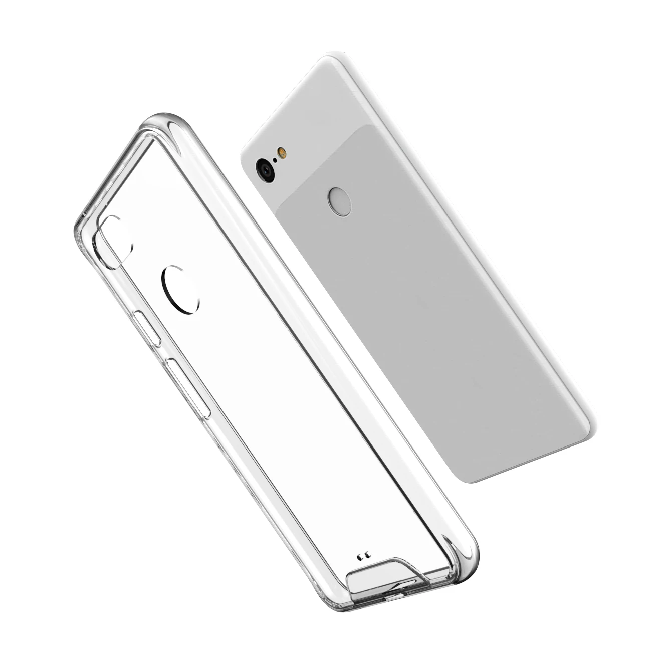 Clear Phone case for Google Pixel 3 Mobile Phone Skin PC TPU Hybrid Transparent Phone Covers for Pixel 3XL 4 5 6 7 Pro
