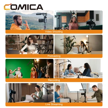 Professional shotgun Mic 2.4g Condenser Microphone Wireless Recording Wireless Recording Mic for Camera Smartphone Computer product image