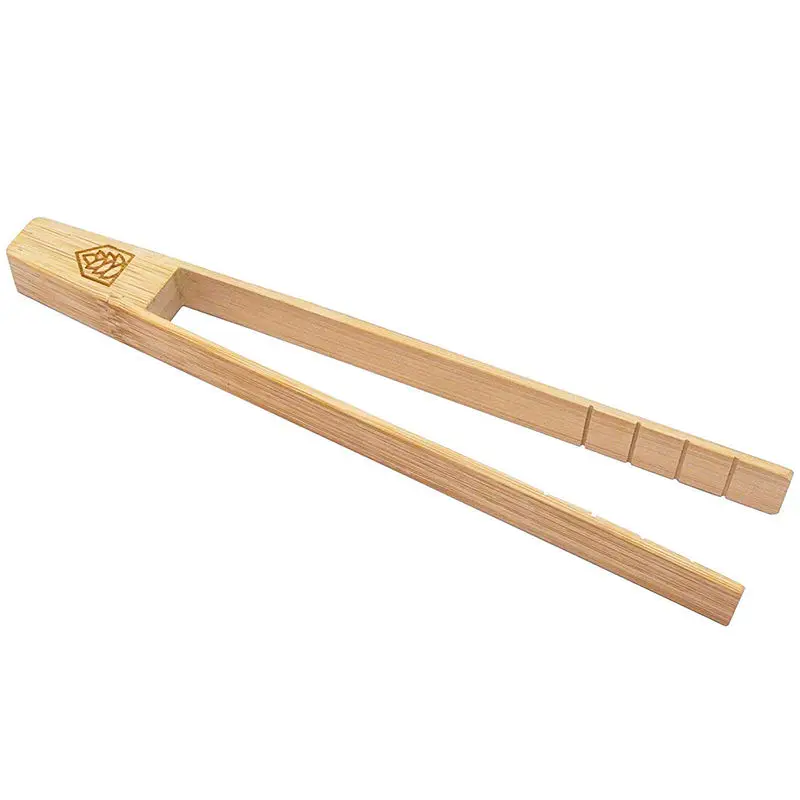 2024 Горячие бамбуковые щипцы для тостера из натурального дерева кухонные тосты экологически чистые космические