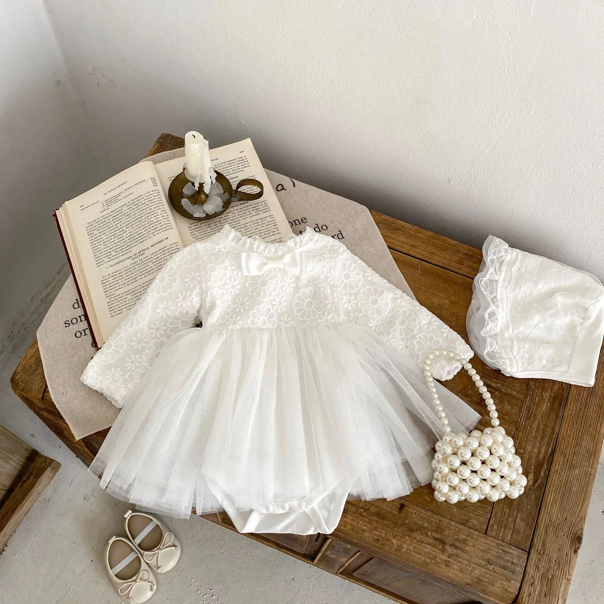 Ins Spring Baby Birthday Princess Dress Newborn Baby Girls Long