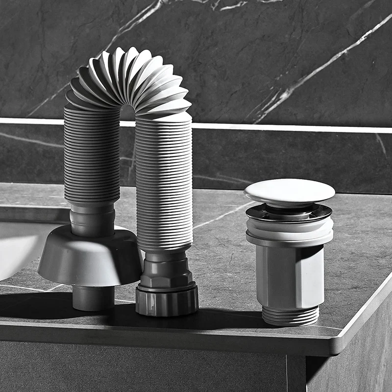 For Fits Overflow Or No Overflow Vessel Sink 2 In 1 Bathroom Sink Drain