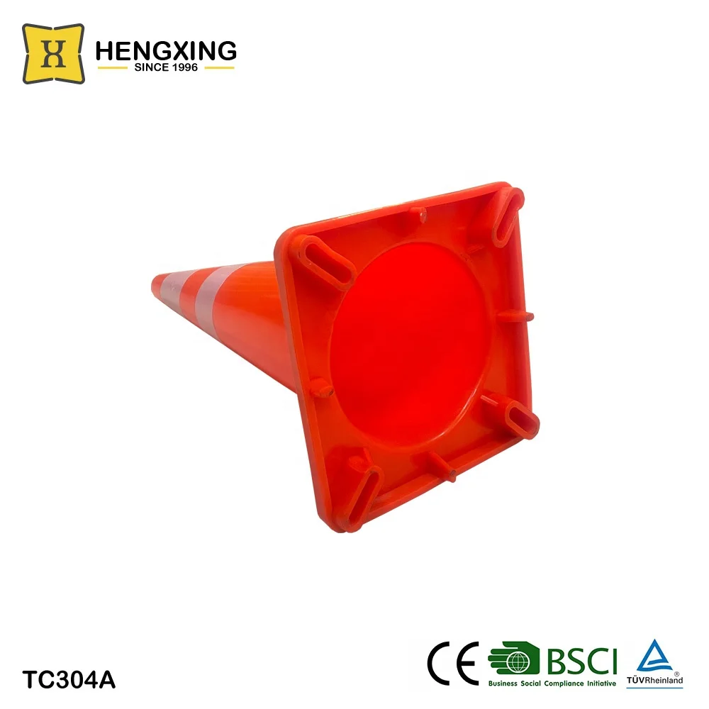 TC304A Factory Wholesale Customize Orange Road Cone 900mm Height High Impact Resistance PVC Traffic Cones