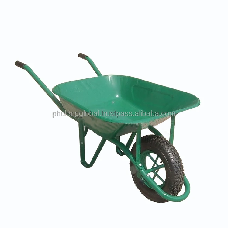 70l Galvanized Garden Wheel Barrow Wheelbarrow Single Wheel Construction Heavy Duty Wheelbarrow