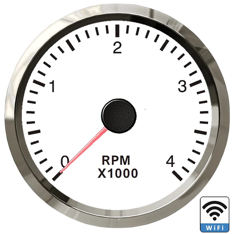 Wireless Setting Diesel Gasoline Engine Scooter RPM Meter Stepper Motor RPM Gauge 52mm WIfi Motorcycle Tachometer