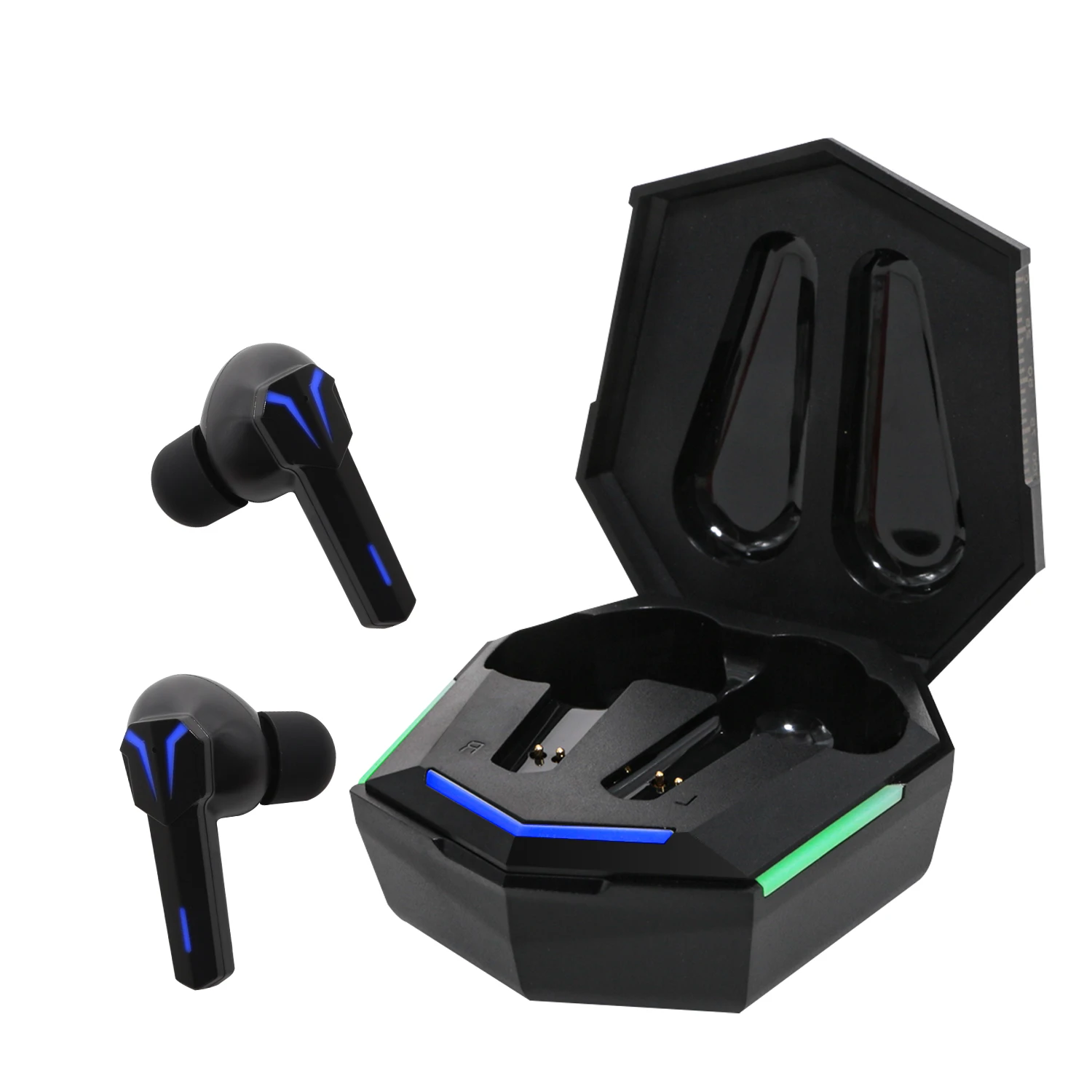 KINSGTAR Gaming Sport TWS Earphones LED Display Mini BT Headsets Wireless Earbuds With LED Charging Case