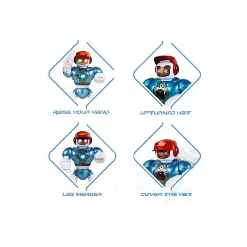 Dancing Hip Hop Remote Control Programmable Intelligent Smart Robots Rc Mini Cute Automaton for Kids Sound Movement Voice