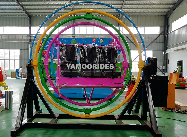 Cheap and Exciting Exercise Games 3d Manual Human Gyroscope Sport Equipment