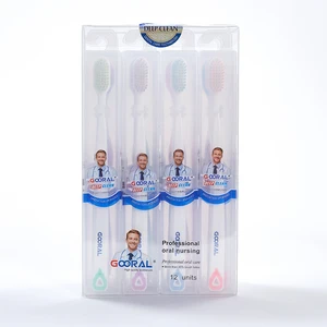 High Quality ISO CE Certified Adult Travel Home Toothbrush Soft PVC Packaging Biodegradable Disposable Plastic Toothbrush