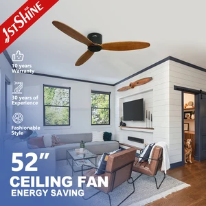 1stshine Ceiling Fan Popular Flush Reversible Remote Control Low Ceiling Fan No Light