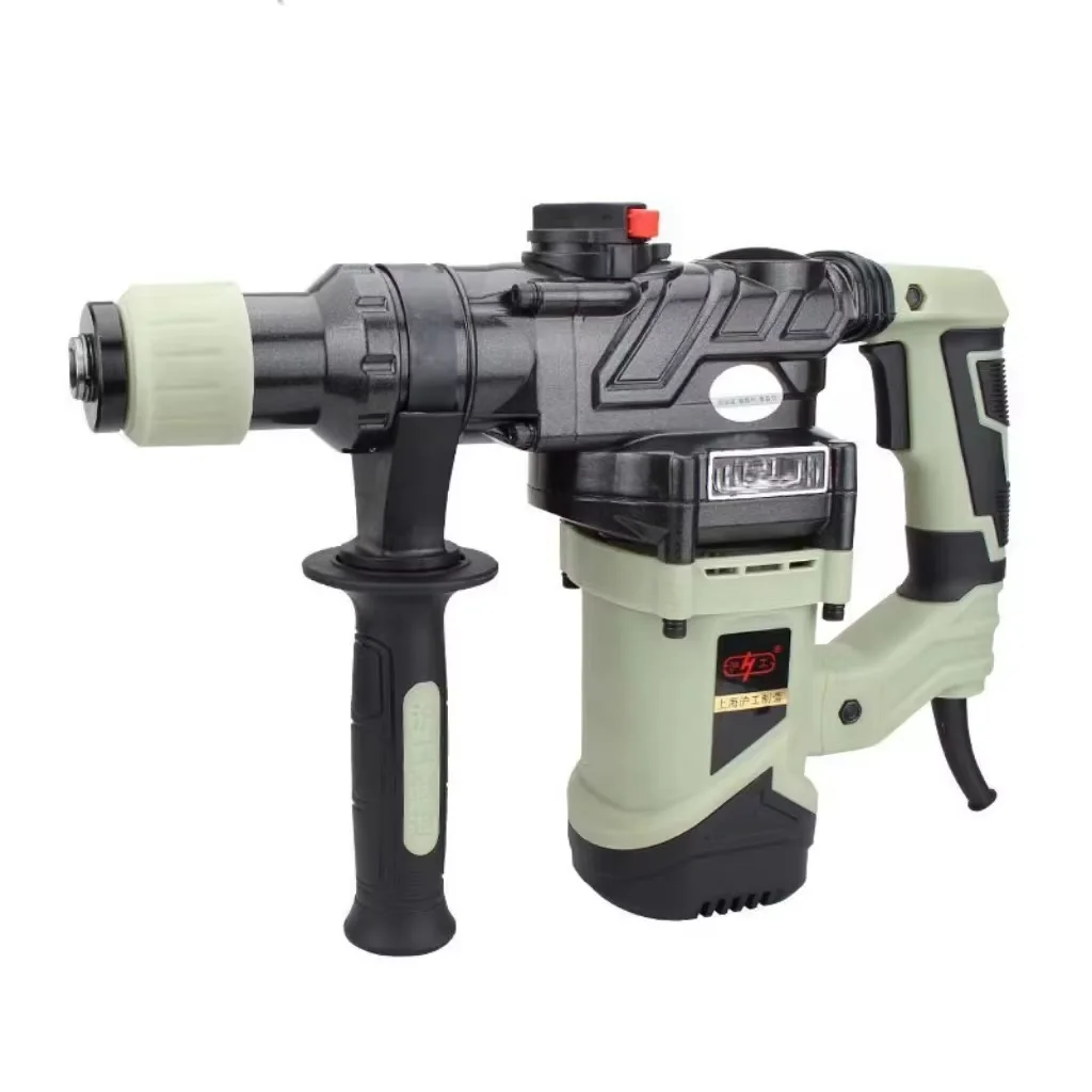 198-Rotation Electric Power Mill Motor Hammer Drill Set Demolition Wrench Tool for Concrete Excavators Scaling Stone Chisel Tool